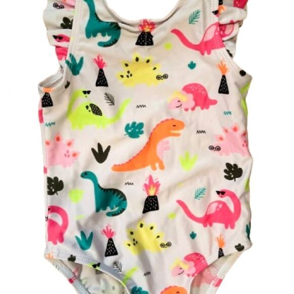 ☀️ Colorful Dinosaur Print Swimsuit - Picture 2 of 5